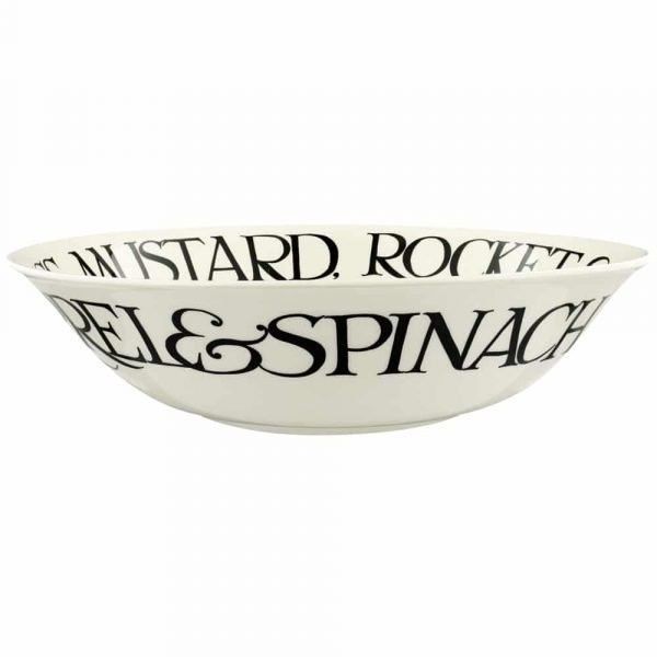 Emma Bridgewater Mizuna Salad Bowl - Black Toast