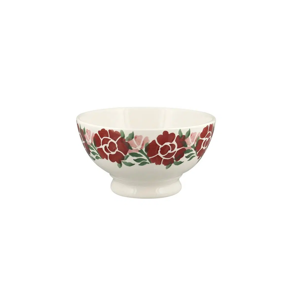 Emma Bridgewater Antique Roses French bowl with red and pink roses