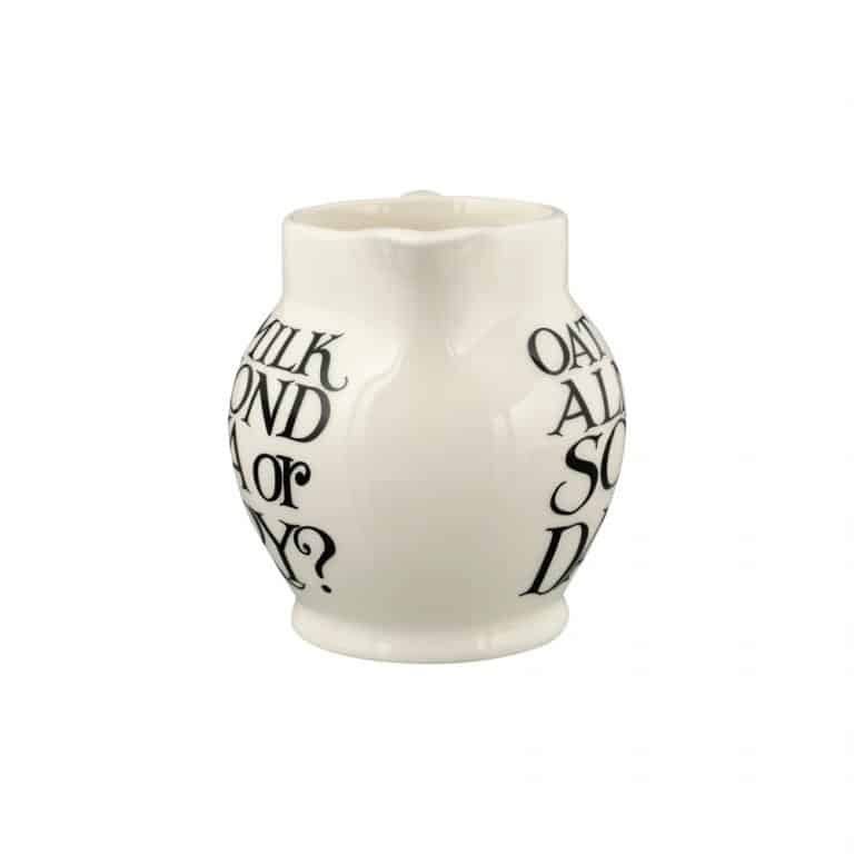 Emma Bridgewater Black Toast Soya Or Dairy 1/2 Pint Jug