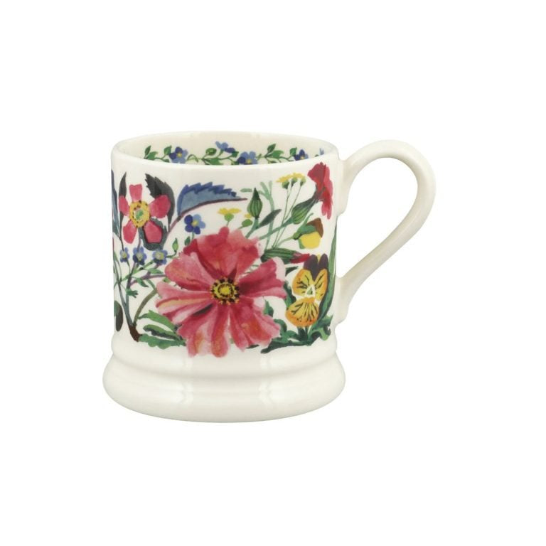 Emma Bridgewater Garden Flowers half pint mug with a mixed floral pattern