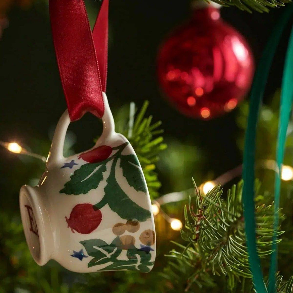 Emma Bridgewater Rosehip & Ivy Tiny Teacup Decoration