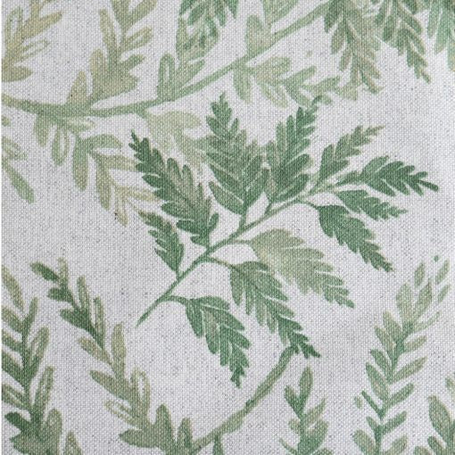 BenElke wipe clean round tablecloth, 150cm, with a green fern print