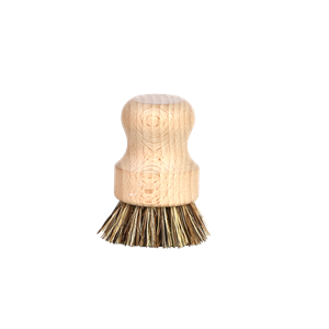 Esschert Design pot brush with a natural bristle head and a wooden handle