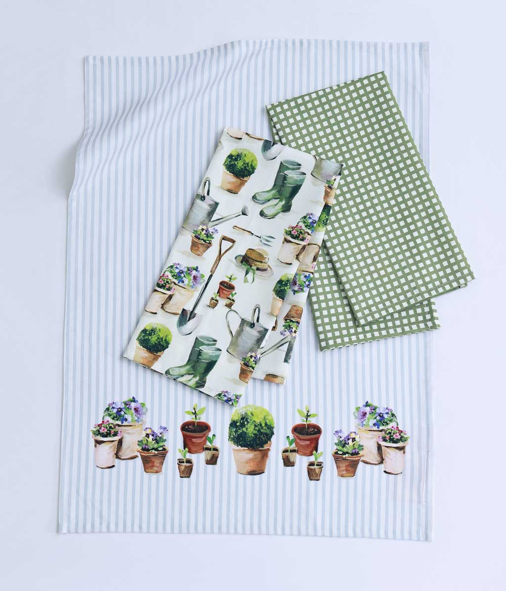 Gardening Tea Towel Set 3