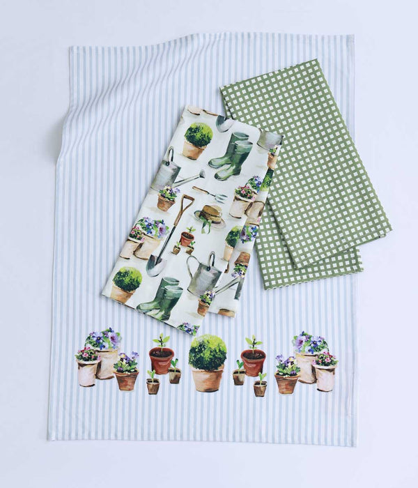 Gardening Tea Towel Set 3