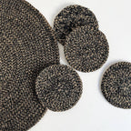 Linens & More Seagrass/Jute Round Coaster Set