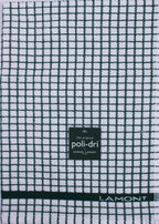 Samuel Lamont Poli-Dri tea towel in a green and white check weave