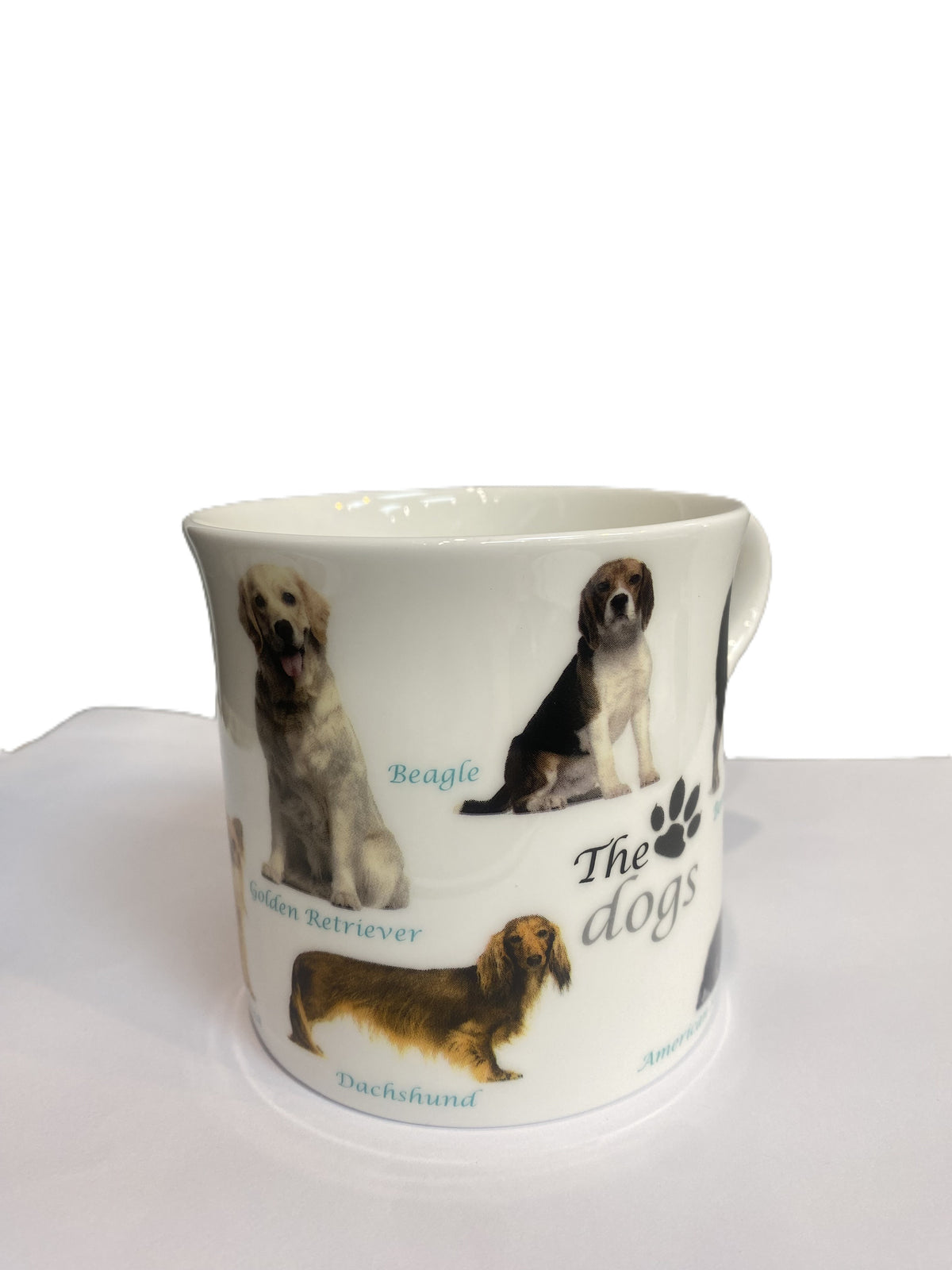 Heritage Princess mug with The Dogs design of illustrated dog breeds and their names