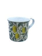 Heritage Palace Lemons mug with a yellow lemon branch pattern
