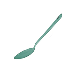 Dishy enamelware serving spoon, 30cm, in tarragon green