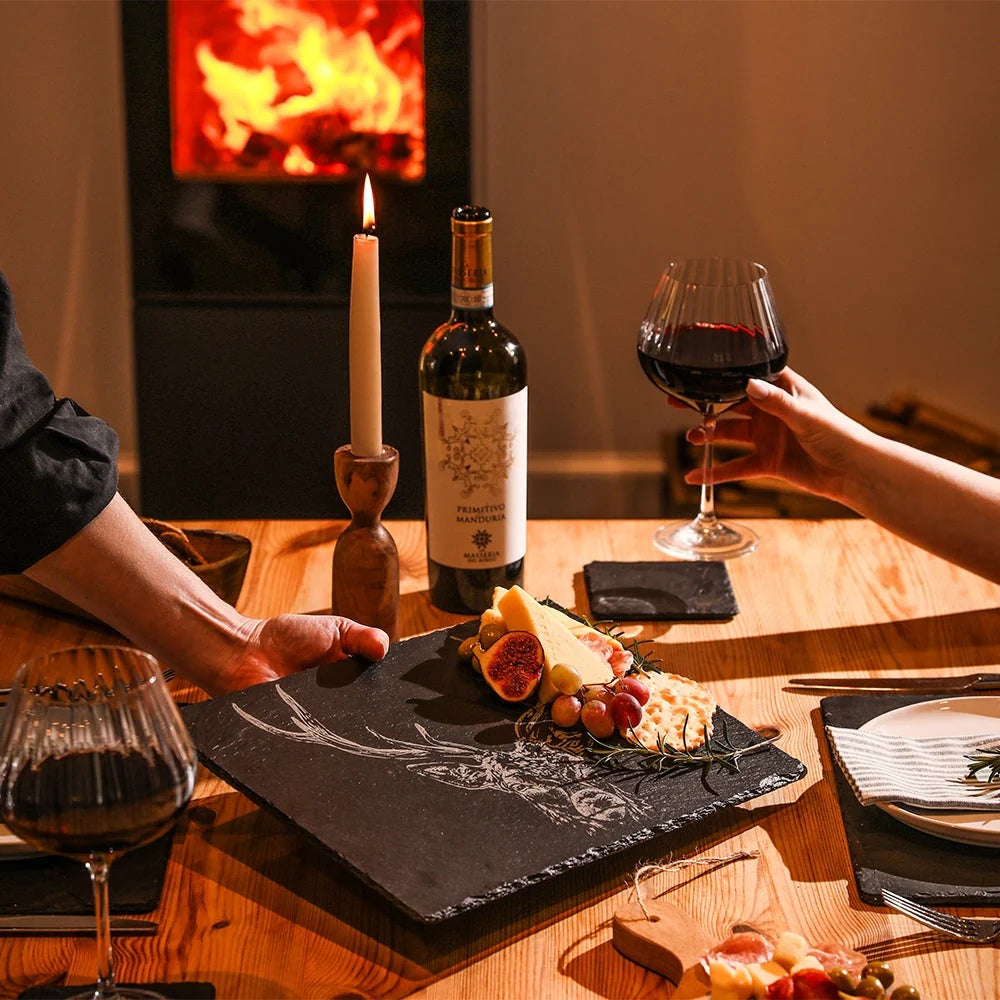 Selbrae House Slate Cheese Board - Stag Prince
