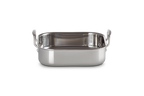 Le Creuset 3 ply 26cm square stainless steel roaster with two side handles