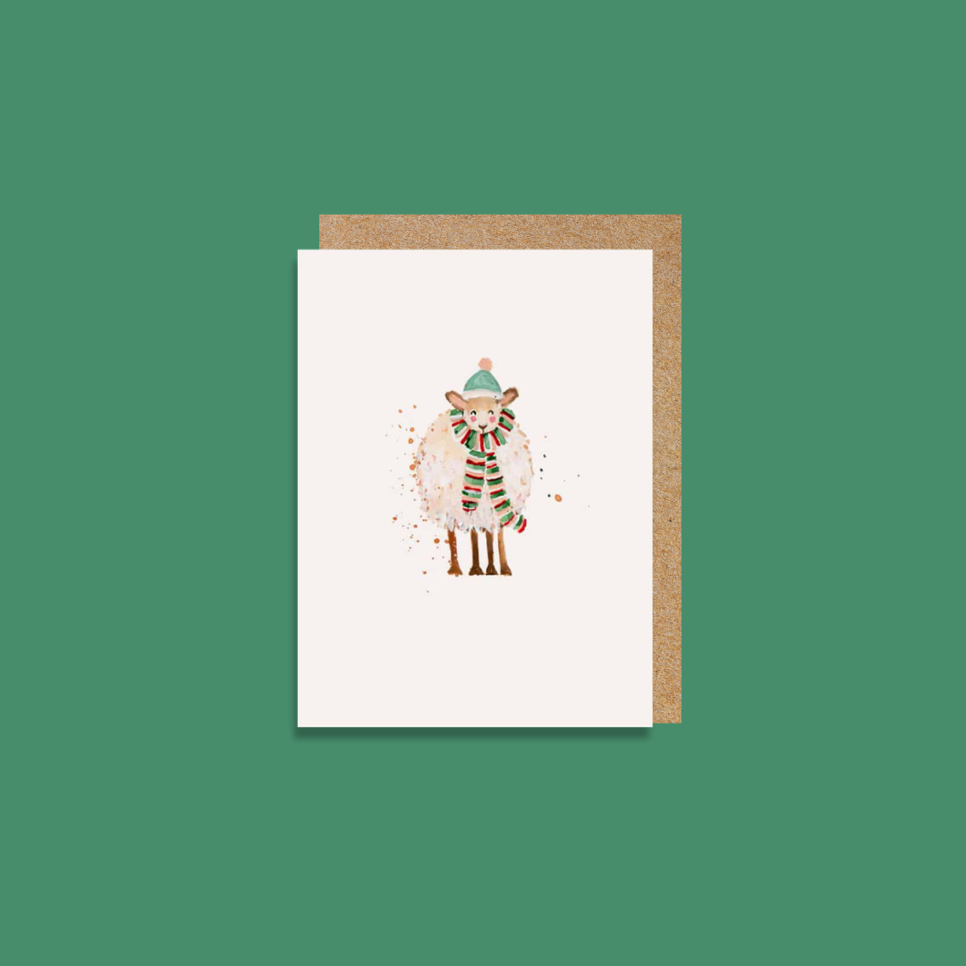 Christmas Card - Cosy Sheep