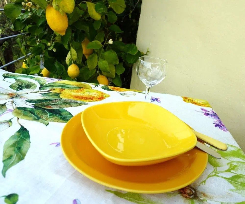 Telene Limoni 100% Linen Tablecloth