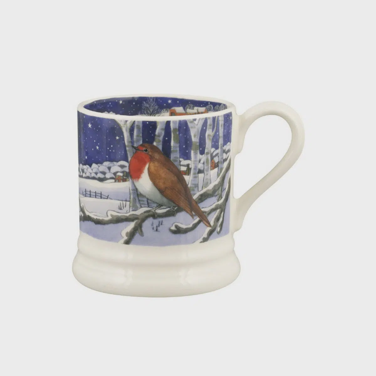 Emma Bridgewater Midnight Robin 1/2 Pint Mug