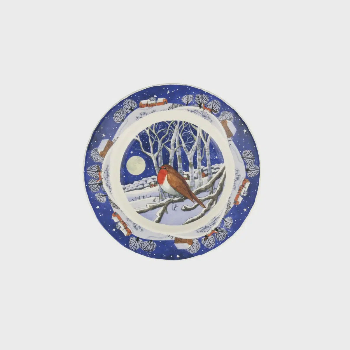 Emma Bridgewater Midnight Robin 81/2" Plate