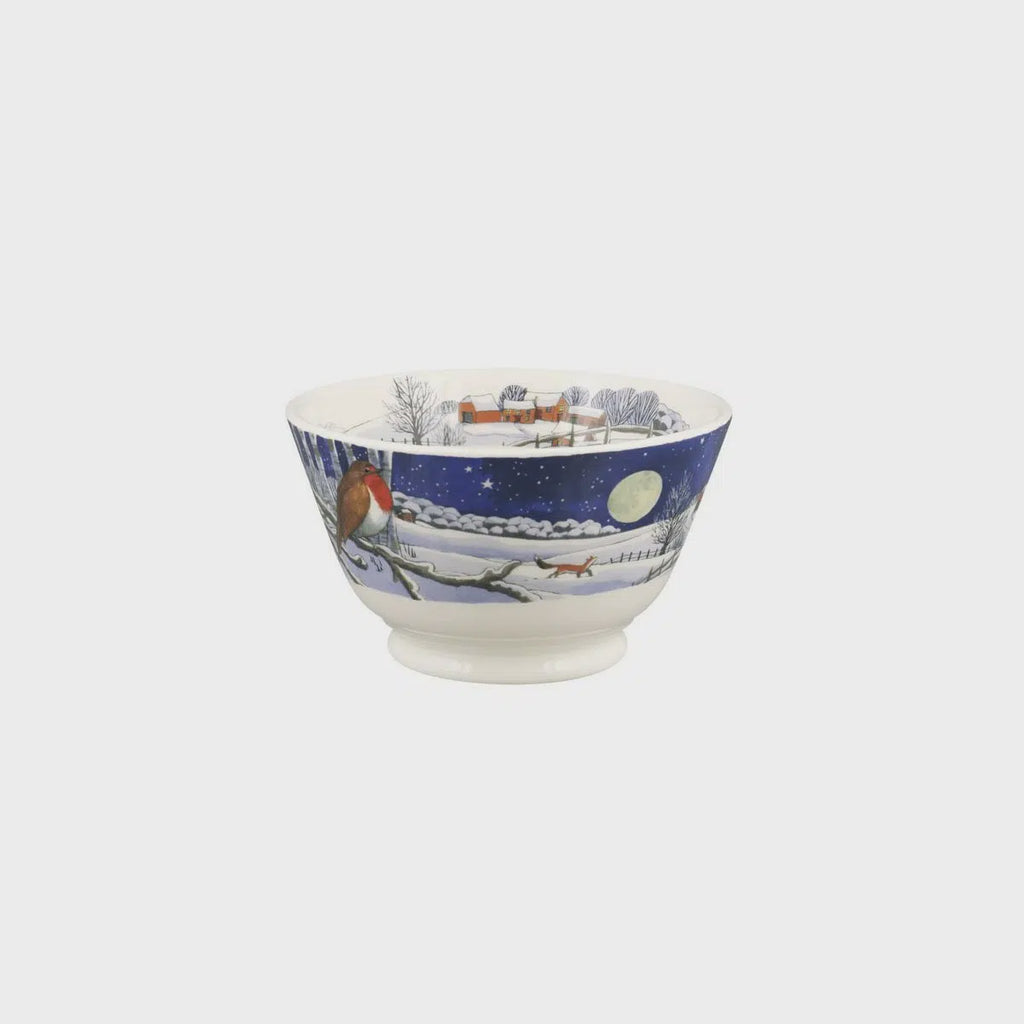 Emma Bridgewater Midnight Robin Small Old Bowl