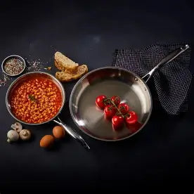 Swiss Diamond 2pce Frying Pan Stainless Steel 20cm/28cm