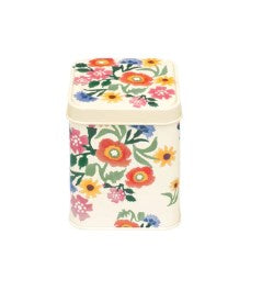 Emma Bridgewater Poppies small square tin, 100gm, with a floral pattern