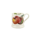 Emma Bridgewater half pint mug with a Peaches design of red and orange fruit