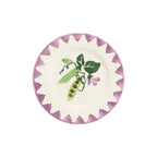 Emma Bridgewater Peas & Beans 6 1/2 inch plate with an illustrated pea pod design