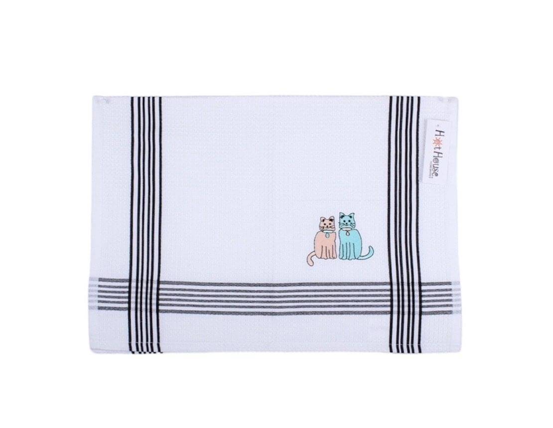 HotHouse Embroidered Tea Towel