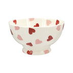 Emma Bridgewater French bowl with a Pink Hearts design of red and pink hearts