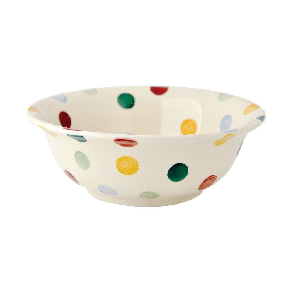 Emma Bridgewater cereal bowl with a Polka Dot pattern in multicoloured spots