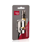Vacu Vin stainless steel champagne stopper on its retail card