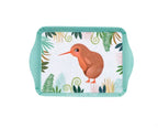 Ashdene Kiwi Kids scatter tray in teal with a kiwi bird and ferns