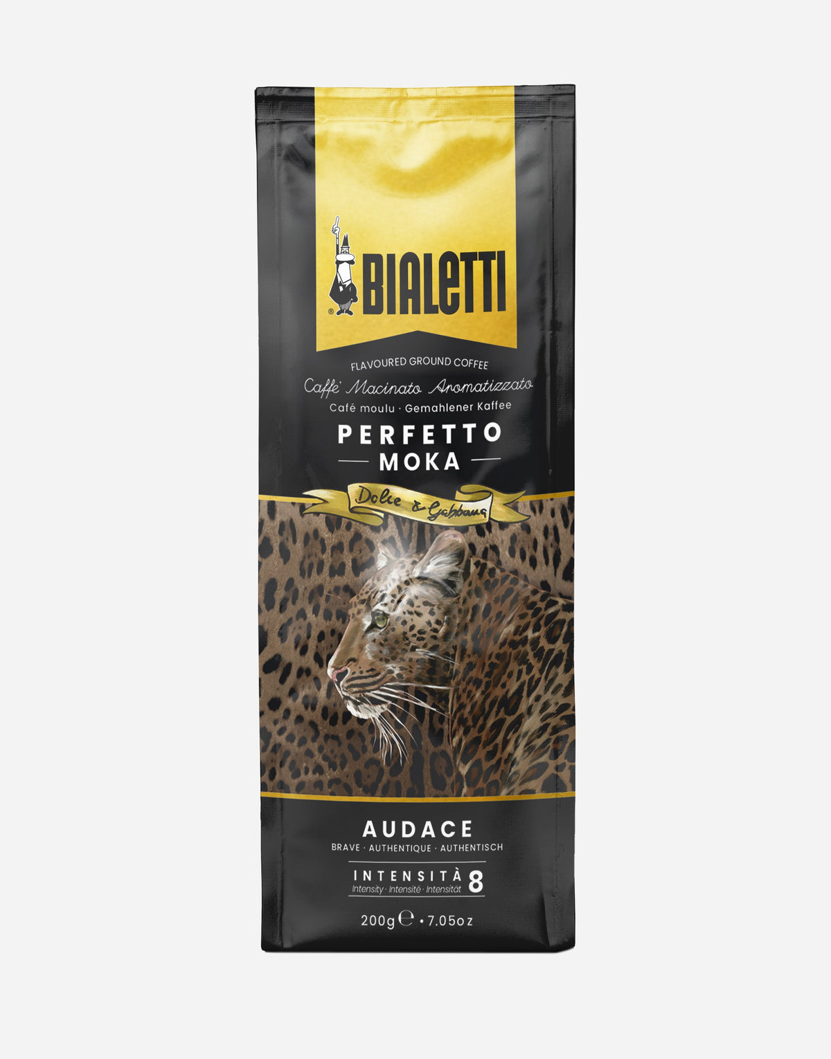 Bialetti Perfetto Audace Coffee 200gm D&G Leopardo