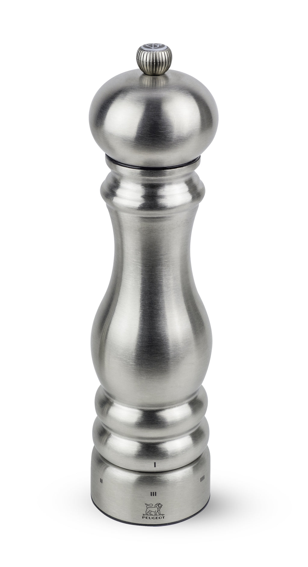 Peugeot Paris Chef U-Select salt mill, 18cm, in brushed stainless steel