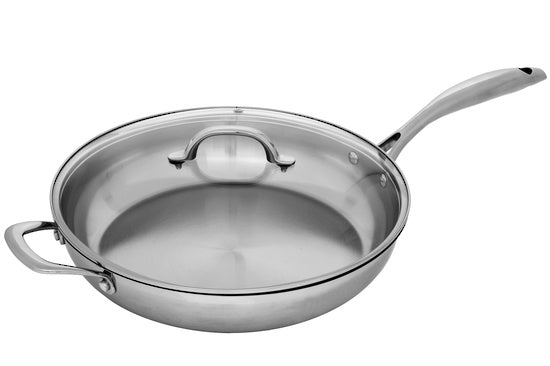 Swiss Diamond saute pan with a lid, stainless steel, 32cm/4.8L
