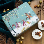 Woodland Tales Merry Band Deep Rectangular Christmas Tin