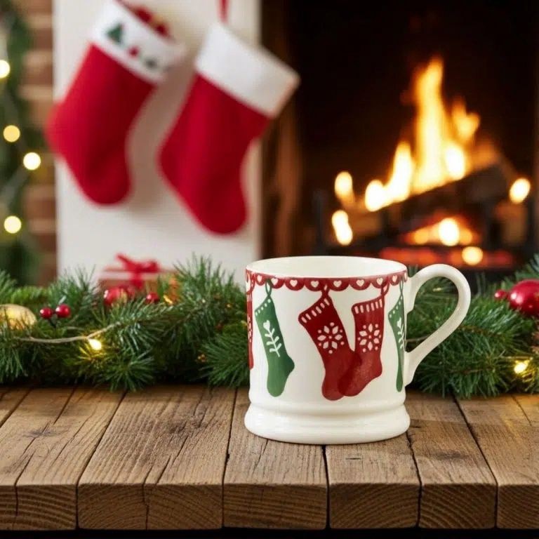 Emma Bridgewater Christmas Stockings 1/2 Pint Mug