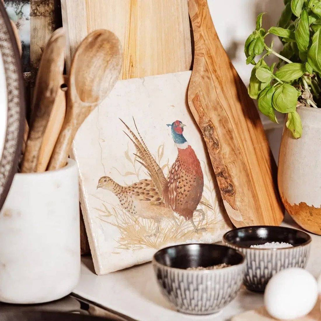 The Humble Hare Pheasant Parade Medium Platter