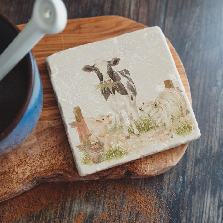The Humble Hare Coasters - The Farmyard Set 2