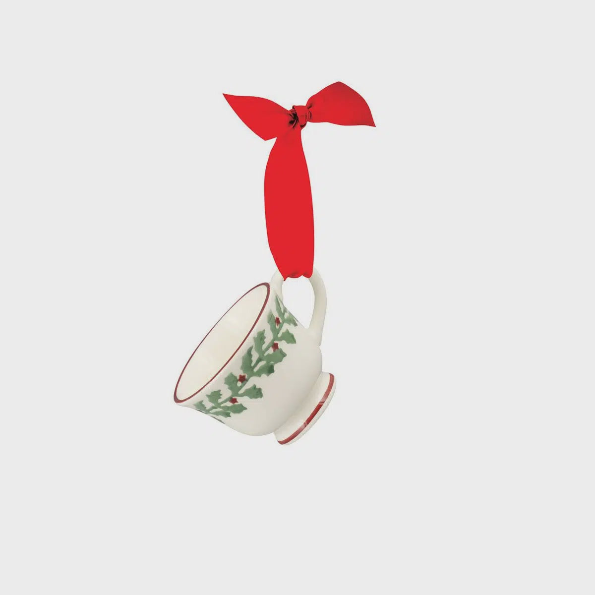 Emma Bridgewater Tiny Holly Teacup Decoration