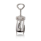 Vacu Vin winged corkscrew in stainless steel with a built-in bottle opener