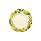 Emma Bridgewater Vegetable Garden Lemons dinner plate, 10 1/2 inch, with an illustrated lemon border