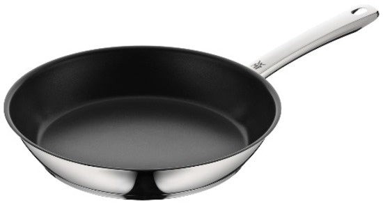 WMF Select It frypan, 28cm, in stainless steel with a black non-stick interior