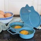 White Magic Ocean Microwave Egg Poacher