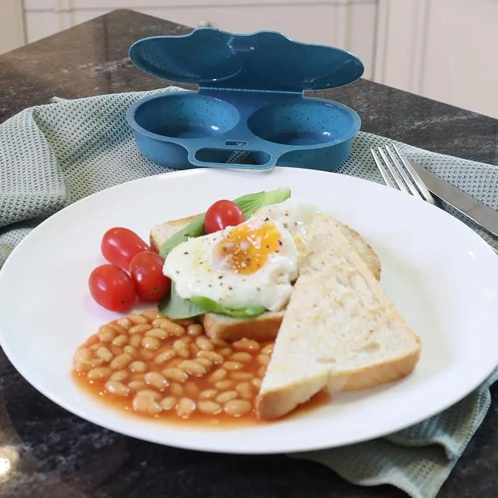 White Magic Ocean Microwave Egg Poacher