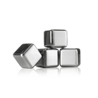 Vacu Vin whisky stones, a set of stainless steel cooling cubes