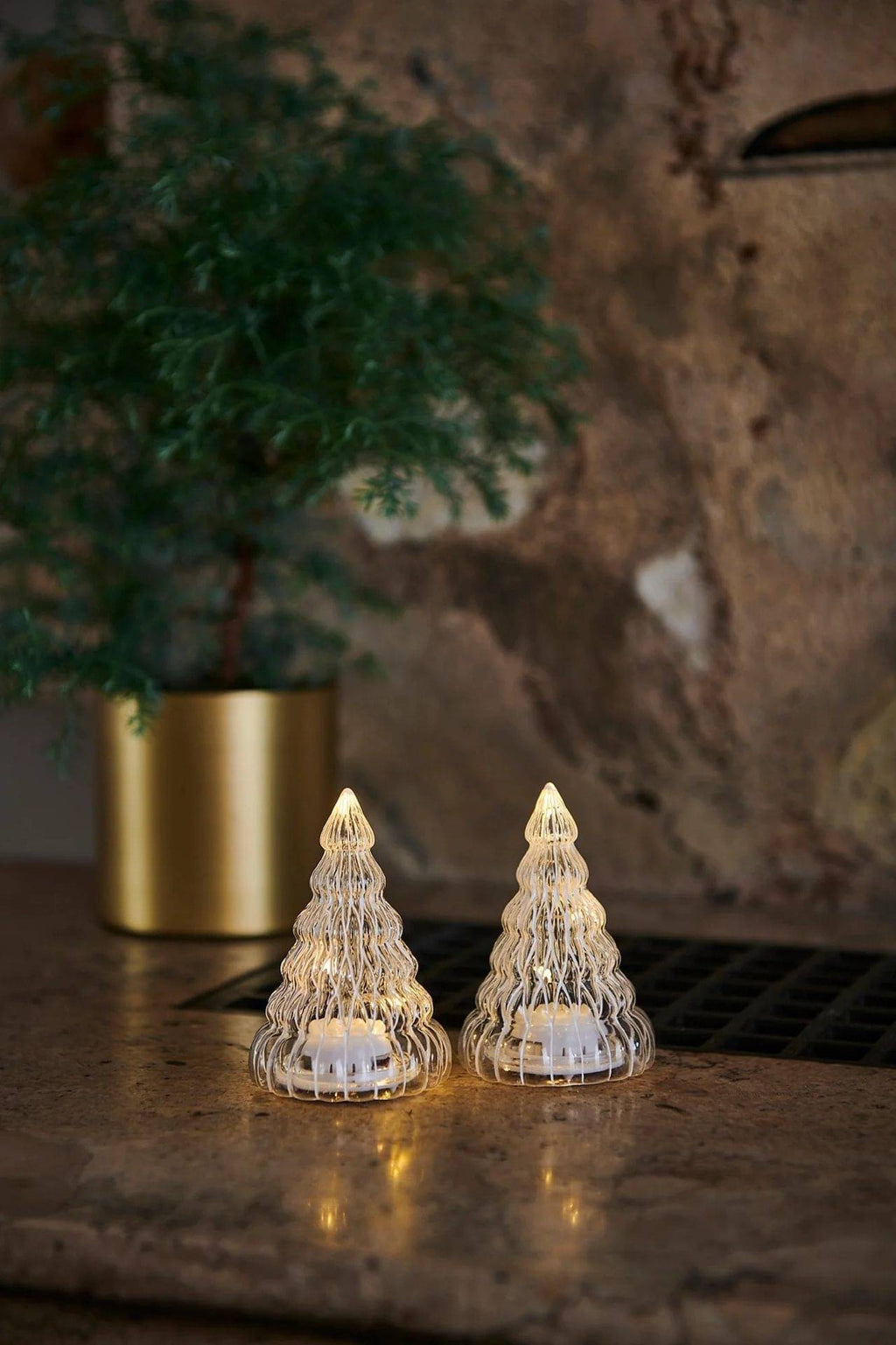 SIRIUS Lucy Trees S/2 - Clear Giftboxed