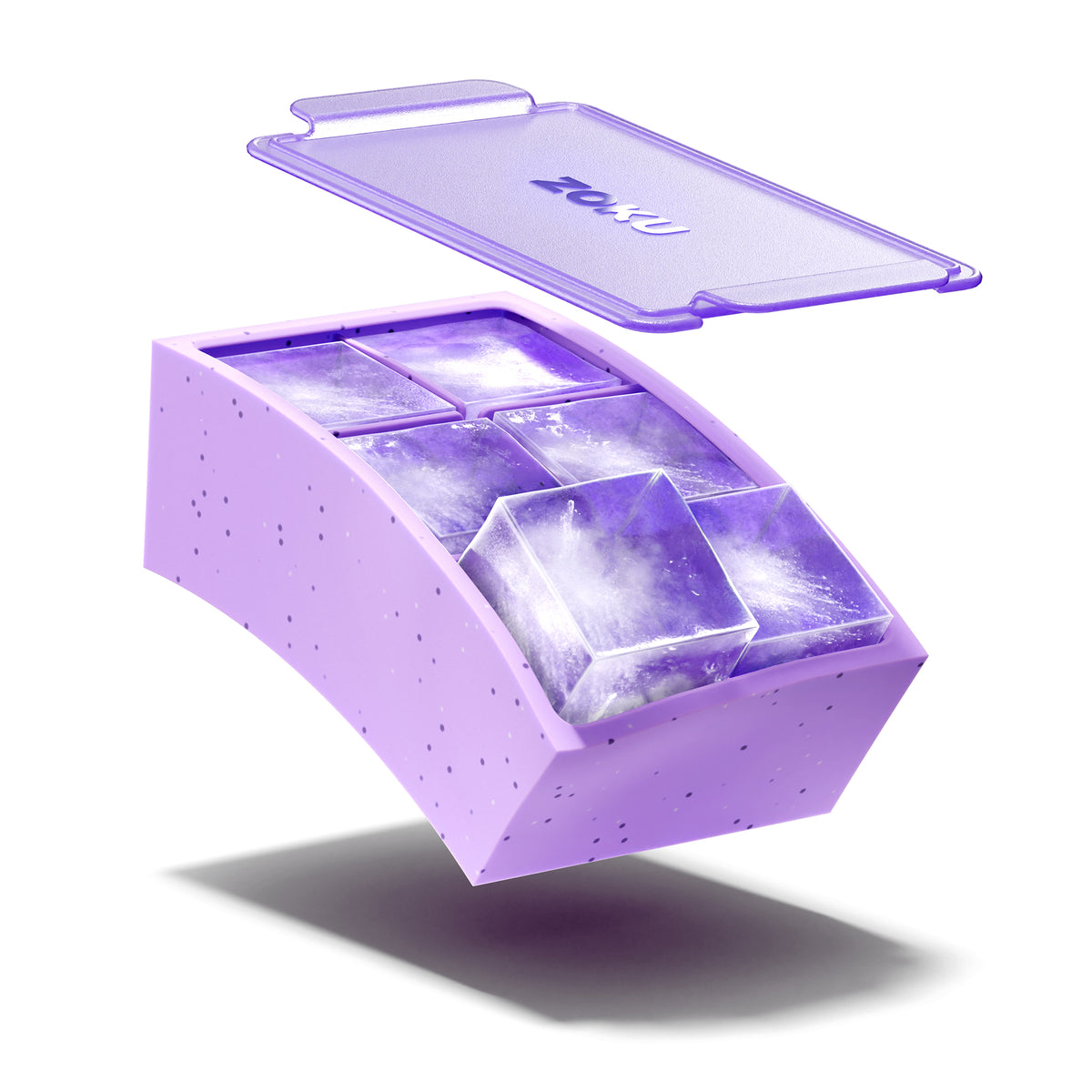 Zoku Jumbo Ice Cube Tray Set of 2 Purple