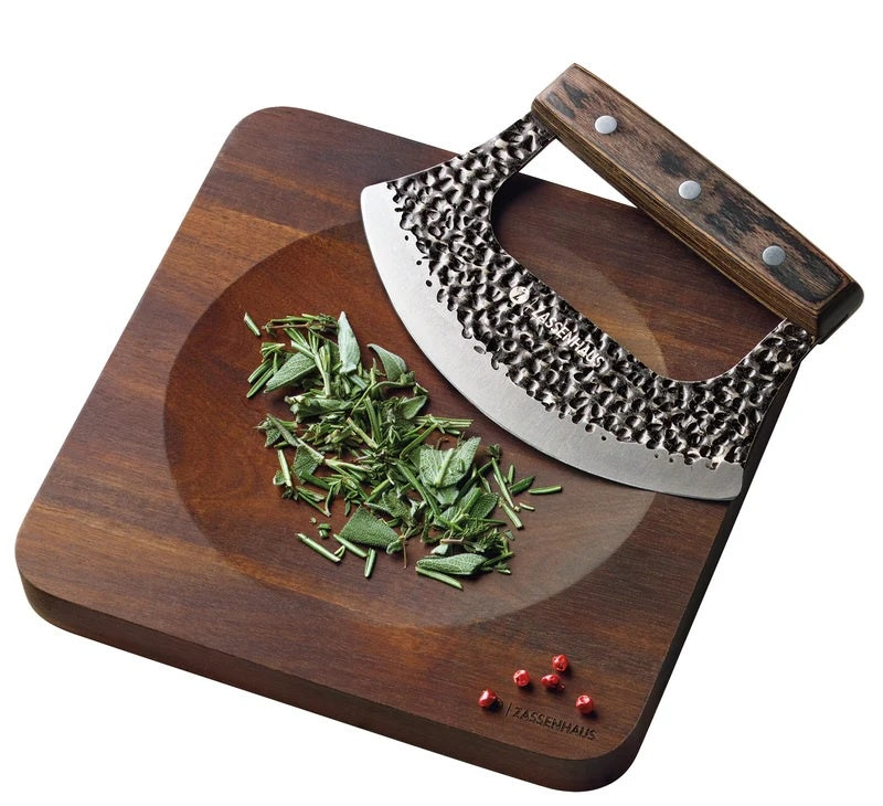 Zassenhaus Mincing Knife Set 2pce 17cm (Chopper & Board)