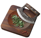 Zassenhaus Mincing Knife Set 2pce 17cm (Chopper & Board)