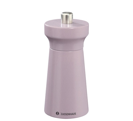 Zassenhaus Westerland 12cm salt mill in lilac wood with a steel top