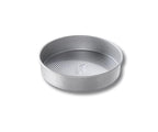 USA Pan round cake pan, 8x2 inch, in ridged aluminised steel